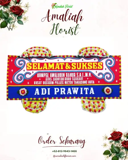Papan Bunga Ucapan Selamat Proklamasi